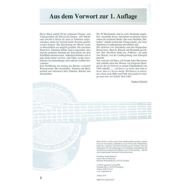 Voggenreiter Das Klassische Gitarrenbuch