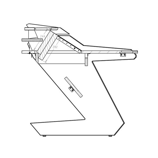 Studio Desk Dominator Full Set All Black