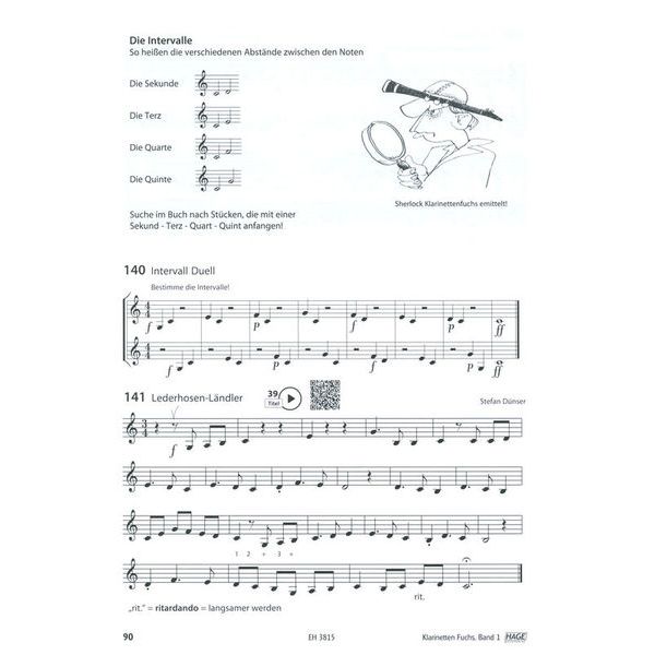 Hage Musikverlag Klarinetten Fuchs 1