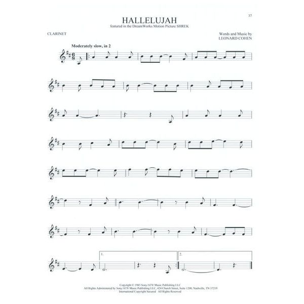 Hal Leonard 101 Movie Hits for Clarinet