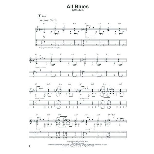 Hal Leonard Miles Davis for Solo Guitar