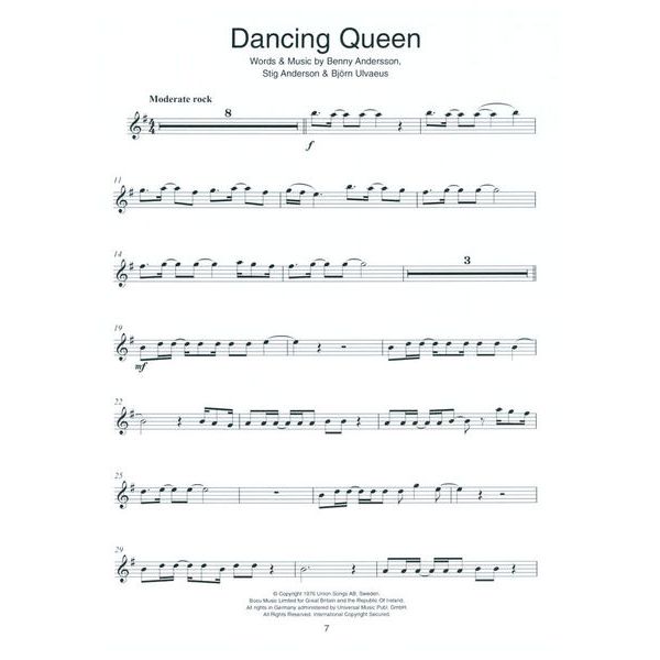 Wise Publications ABBA Gold für Alto Saxophone