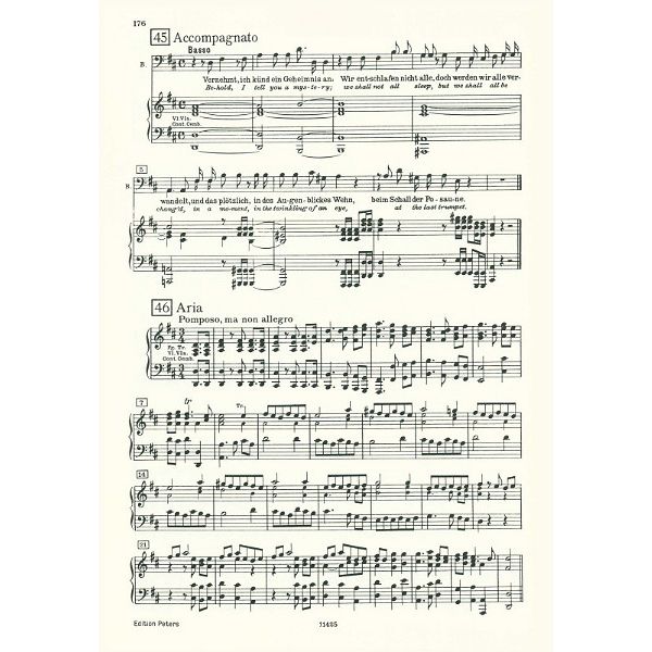 Edition Peters Hndel Der Messias HWV56