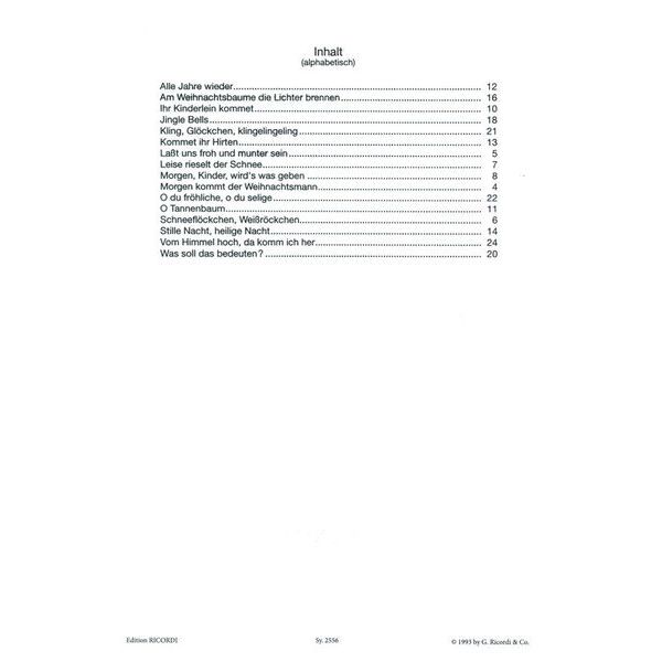 Ricordi Spielsachen Gitarre Weihnacht
