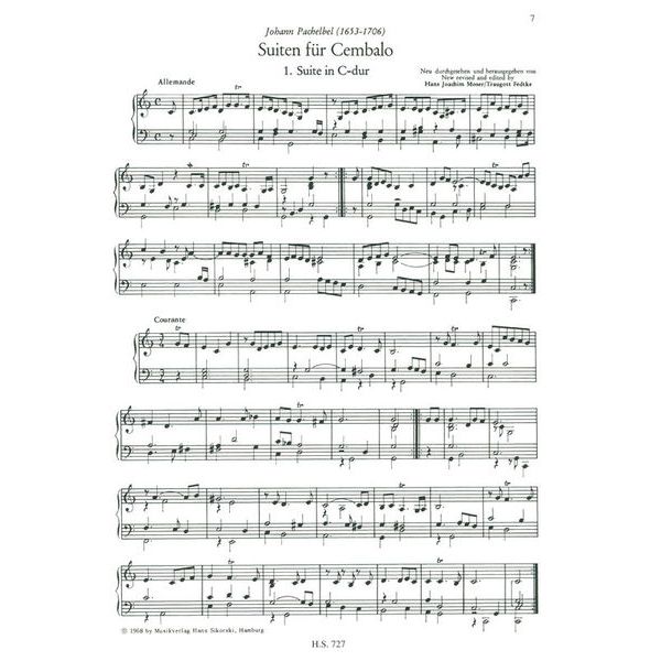 Sikorski Musikverlage Pachelbel Suiten