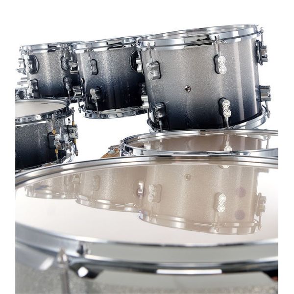 DW PDP CM7 Silver to Black