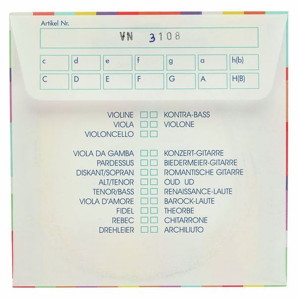 Kürschner Theorbo Single String B1