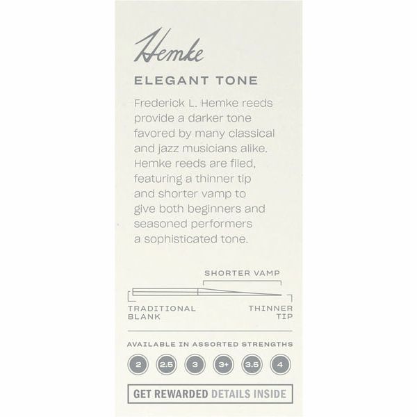 DAddario Woodwinds Hemke Alto Saxophone 2.5