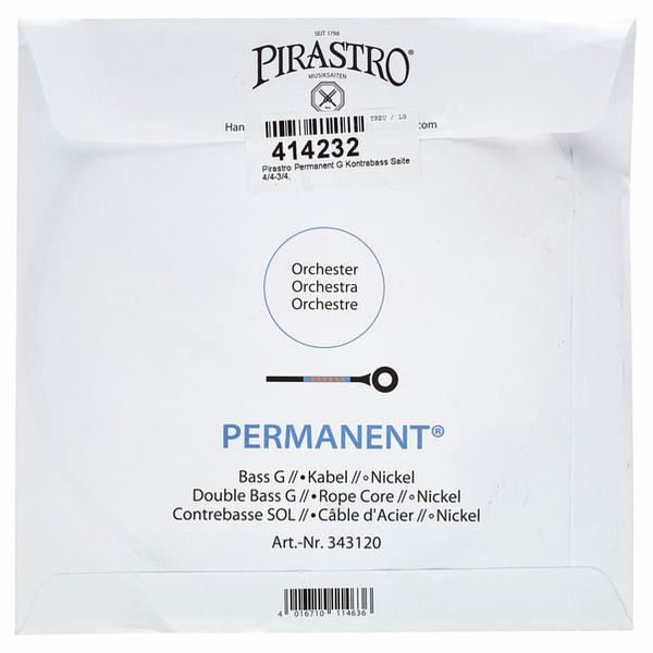 Pirastro Permanent G Bass 4/4-3/4