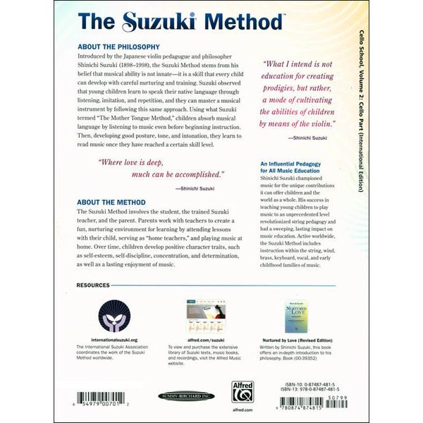 Alfred Music Publishing Suzuki Cello School 2
