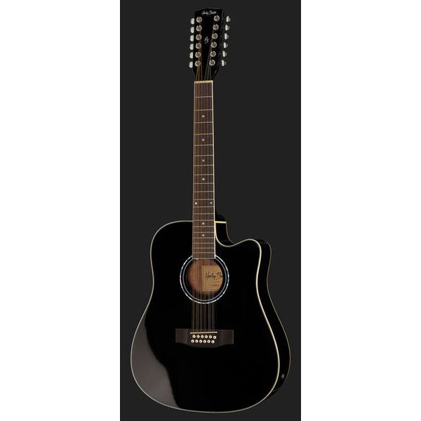 Harley Benton D-200CE-12BK w/Bag