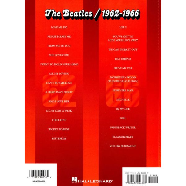 Hal Leonard The Beatles 1962-1966 Bass