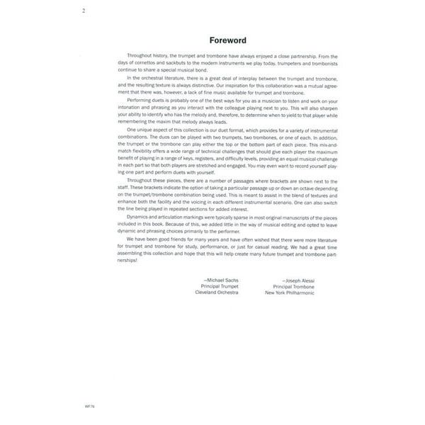 Carl Fischer 14 Duets For Trombone