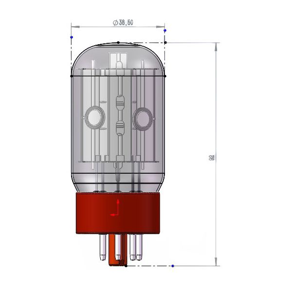 TAD 6L6WGC-STR Redbase Tubes Quart