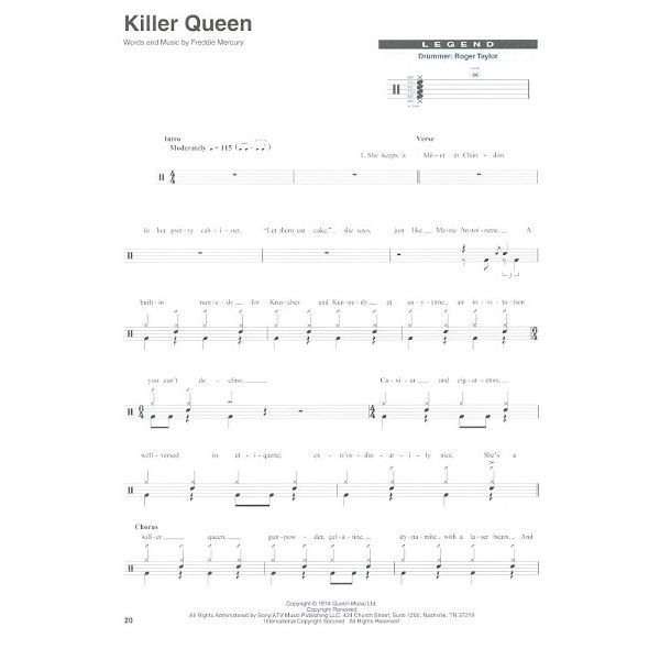 Hal Leonard Drum Play-Along Queen