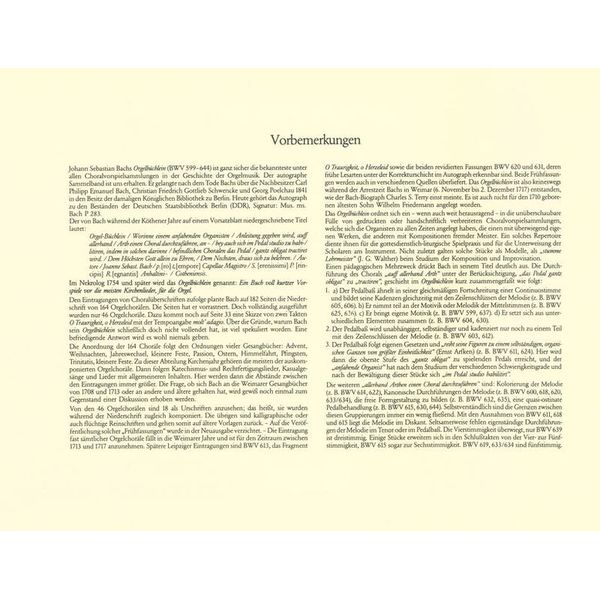 Breitkopf & Hrtel Bach Orgelbüchlein