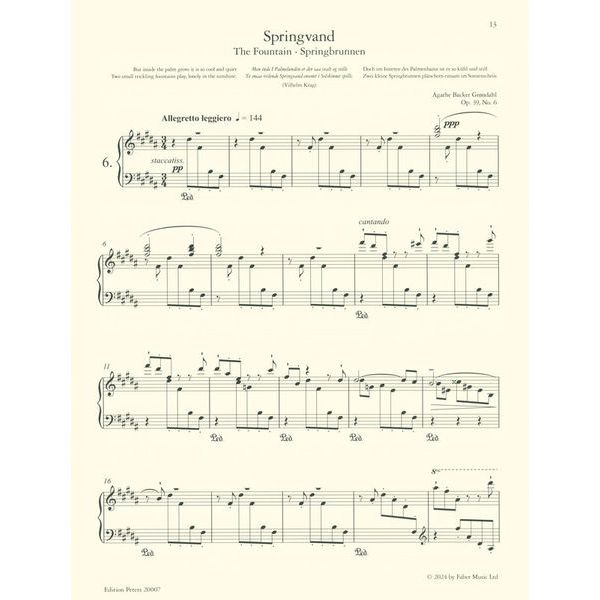 Edition Peters Backer Grndahl Fantasy Pieces