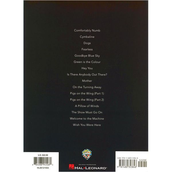 Hal Leonard Pink Floyd Acoustic Guitar