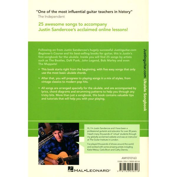 Wise Publications Justinguitar.com Ukulele