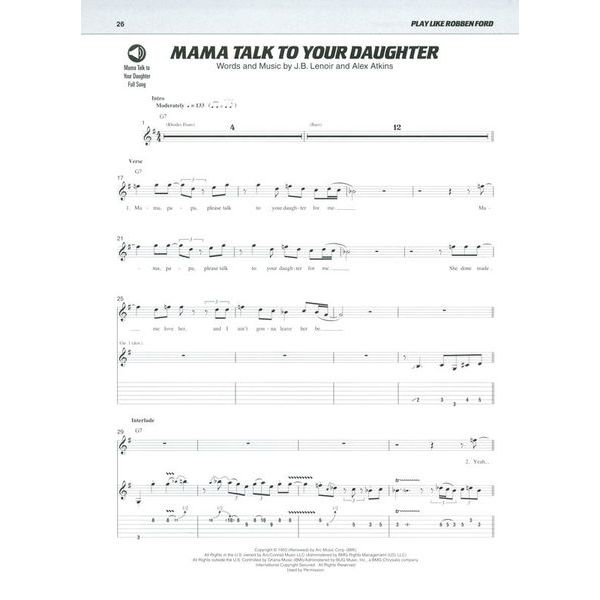 Hal Leonard Play Like Robben Ford