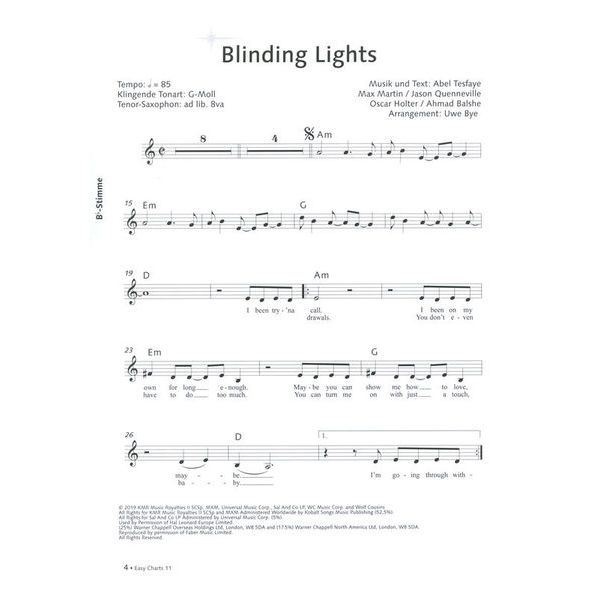 Music Factory Easy Charts Play-Along 11