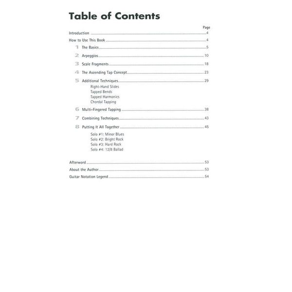 Hal Leonard Guitar Tapping