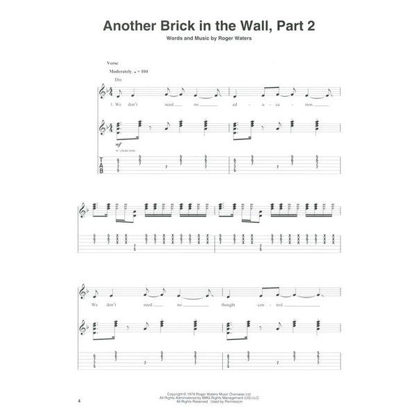 Hal Leonard Pink Floyd Deluxe Guitar