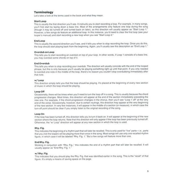 Hal Leonard Looper Pedal Songbook