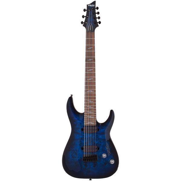 Schecter Omen Elite-7 See Blue Burst