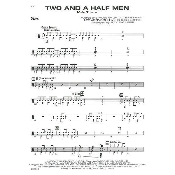 Belwin Sittin' In Big Band Drums 1