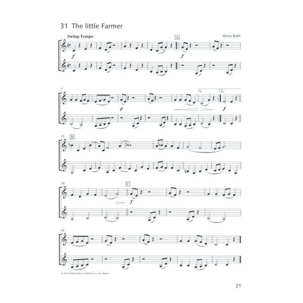 Schott Fröhliche Klarinette Spiel 1