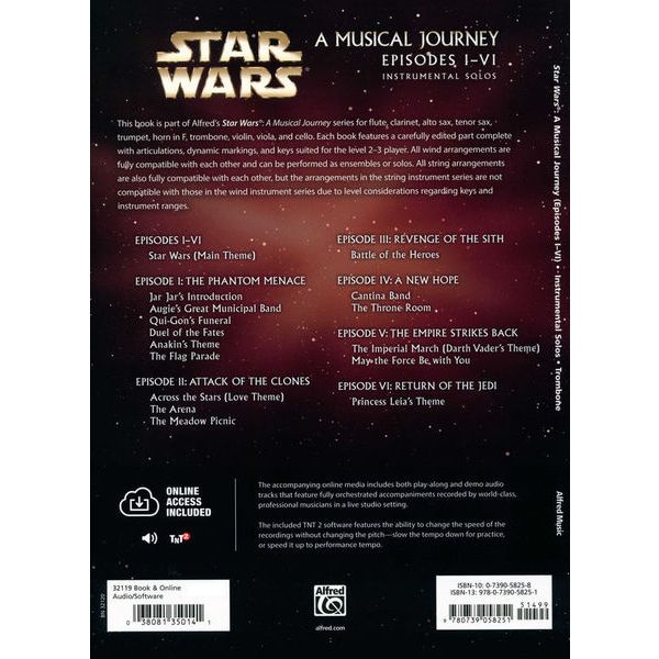 Alfred Music Publishing Star Wars Journey I-VI Trb.