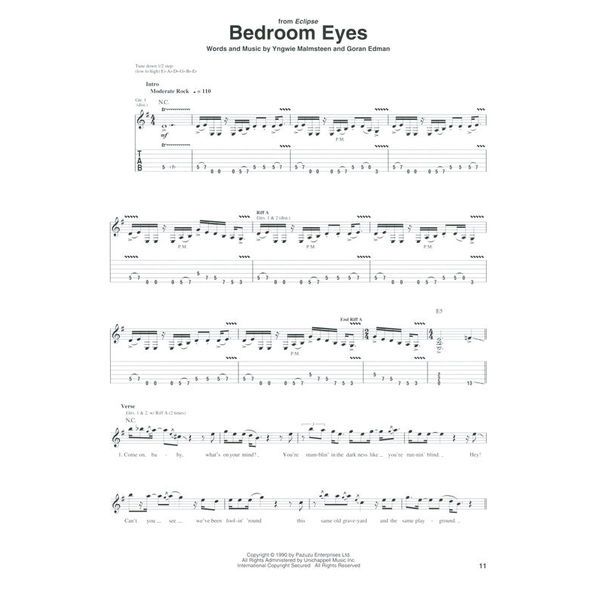 Hal Leonard Yngwie Malmsteen Anthology