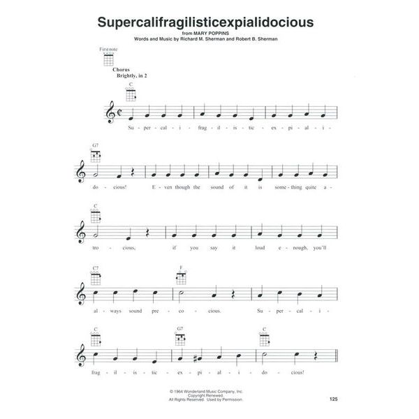 Hal Leonard First 50 Disney Songs Ukulele