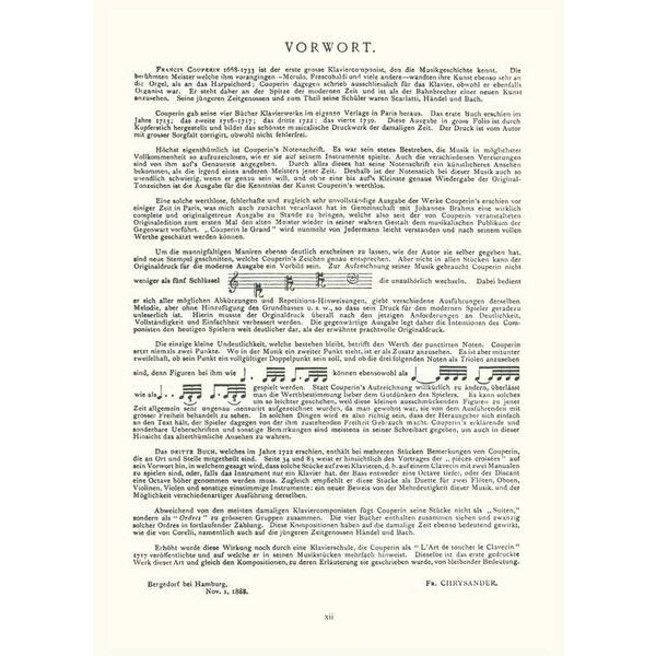 Dover Publications Couperin Complete Works