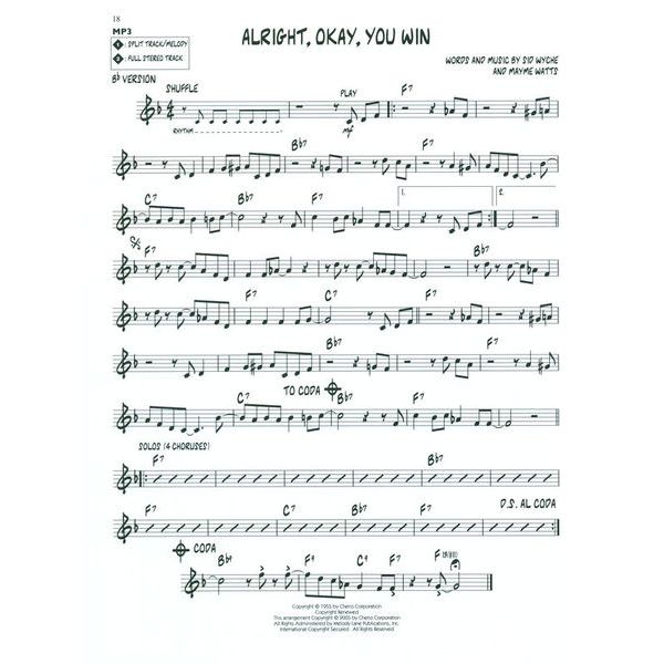 Hal Leonard Jazz Play-Along Best Of Swing