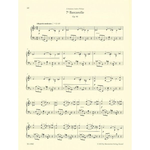 Brenreiter Fauré Barcarolles