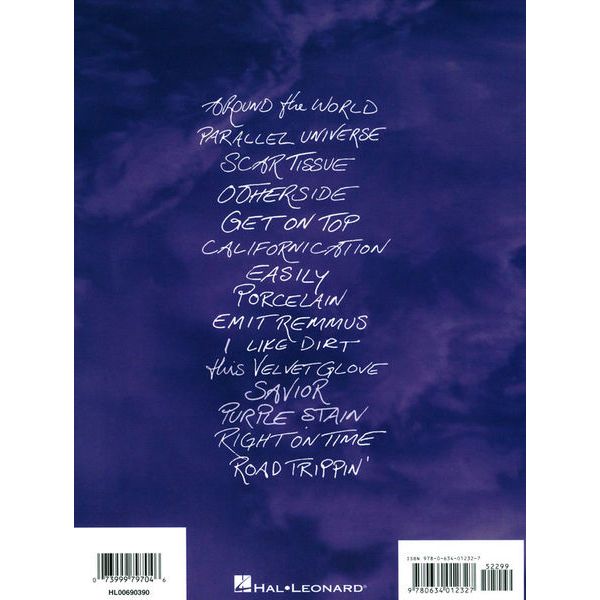 Hal Leonard RHCP Californication Bass