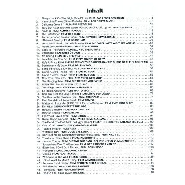 Bosworth 50 Filmhits for Gitarre