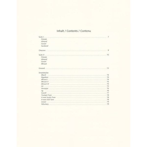 Schott Purcell Suiten und Stücke