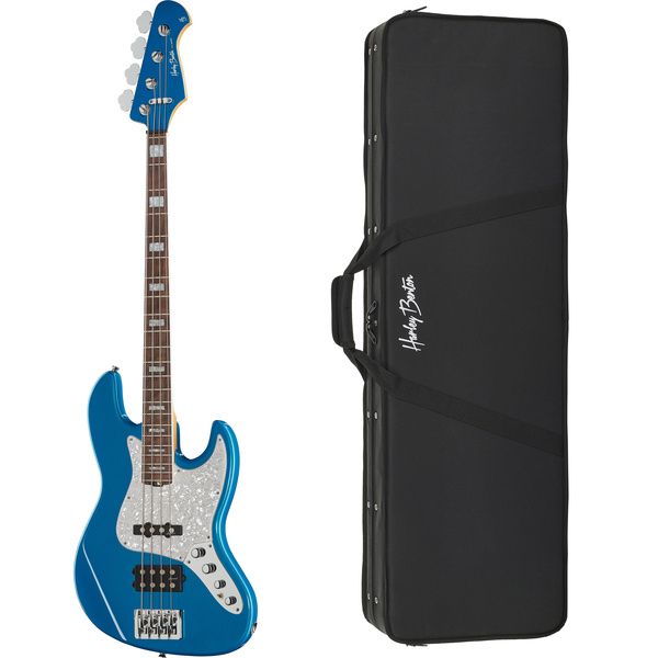 Harley Benton Enhanced MJ-4EB Lake Bl w/Case