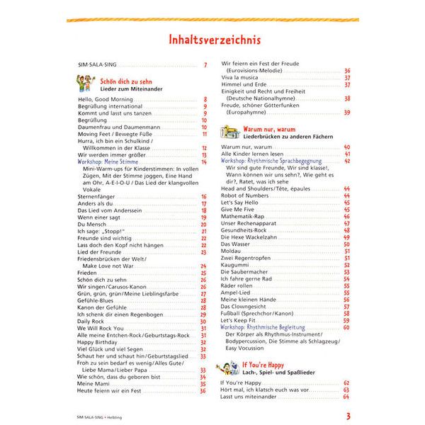 Helbling Verlag Sim Sala Sing Das Liederbuch D