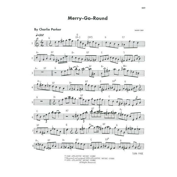 Atlantic Music Charlie Parker Omnibook Eb