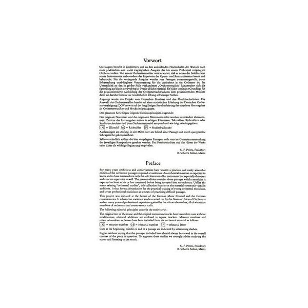 Edition Peters Orchester Probespiel Posaune