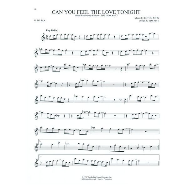 Hal Leonard 101 Movie Hits for Alto Sax