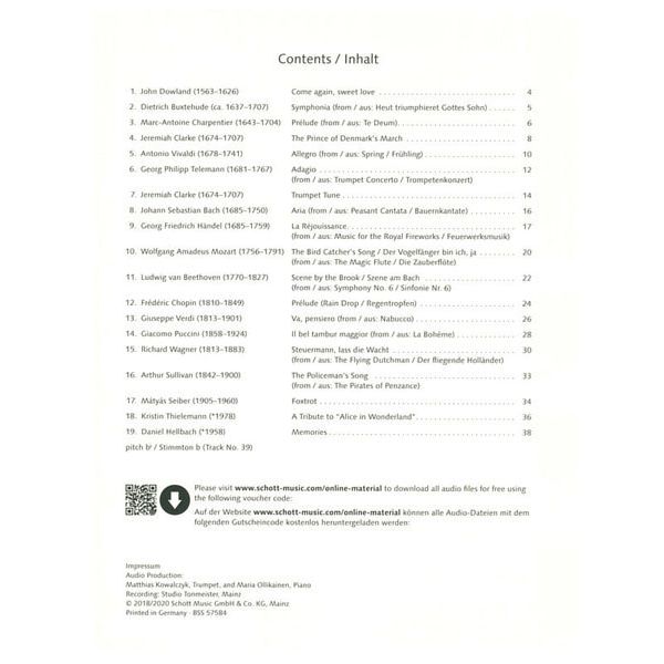 Schott Easy Concert Pieces Trumpet 2