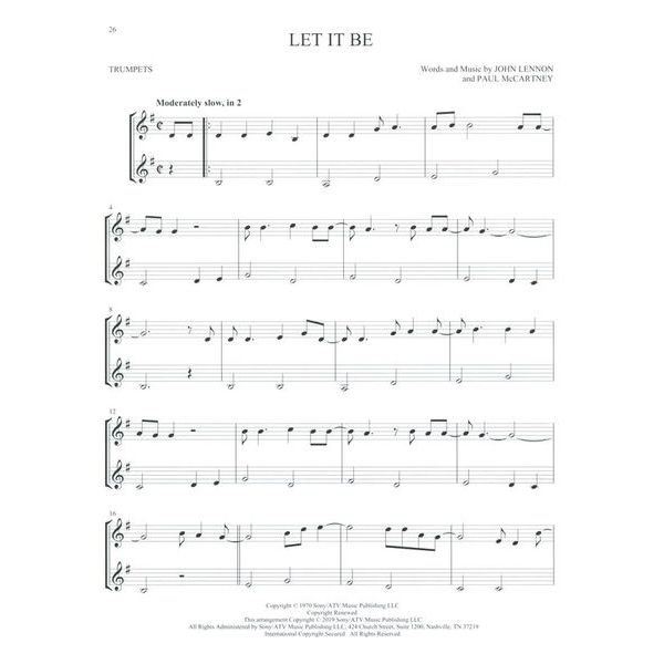 Hal Leonard The Beatles For Two Trumpets