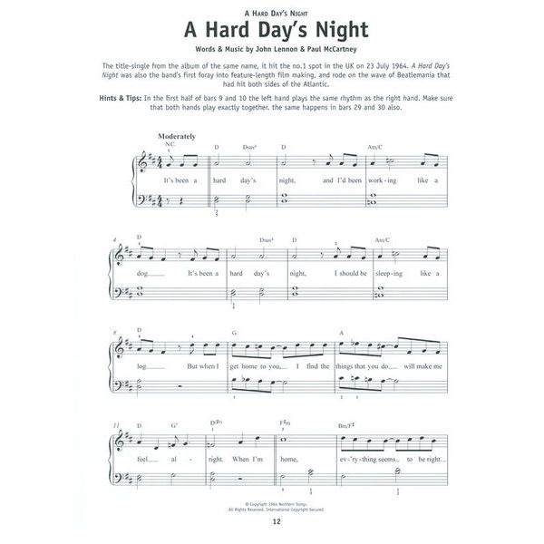 Hal Leonard Really Easy Piano The Beatles