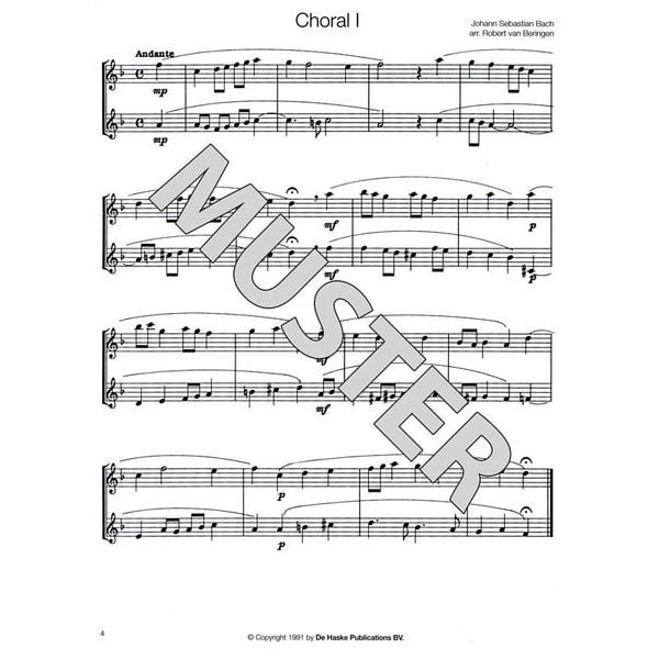 De Haske Bach For Saxophone - Duets