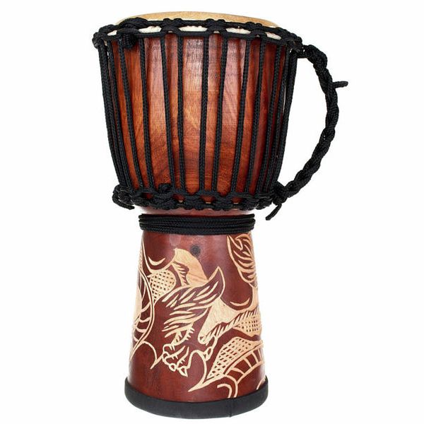 Terre Djembe Carved Dragon 40cm